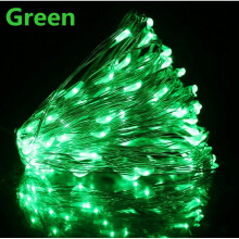(30m-300LED, Green) USB LED Micro Rice String Fairy Lights Party Decor