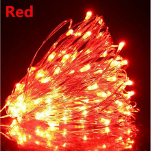 (20m-200LED, Red ) USB LED Micro Rice String Fairy Lights Party Decor