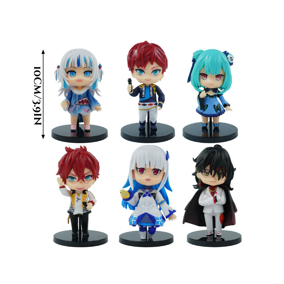 6pcs Hololive Anime Vtuber Figure Gawr Gura Vox Model Doll Toys Collection  Gift on OnBuy