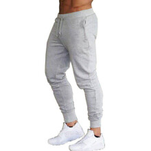 (Light Gray, L) Women Joggers Men Trousers Jogging Gym Pants Lounge Wear Bottoms Tracksuit