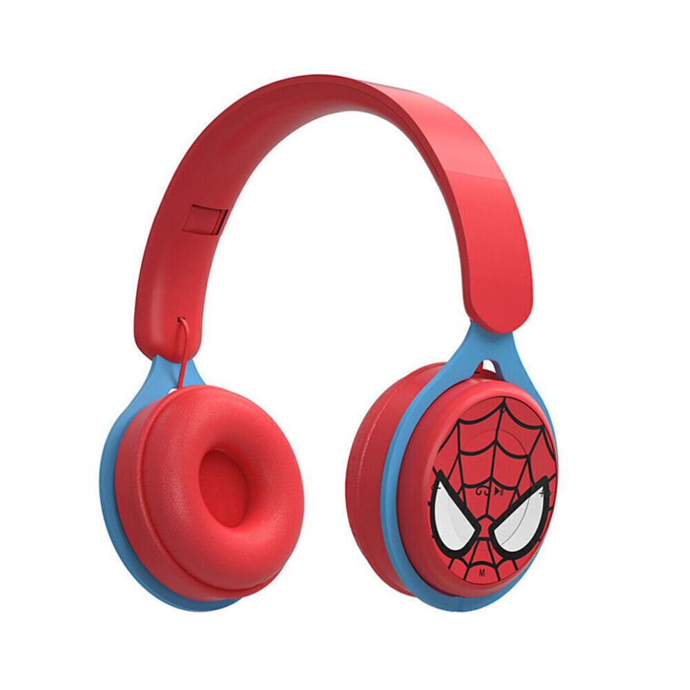 (  Spiderman) Kids Headphones Wireless Bluetooth Headset Super Heroes Mickey Mouse Earphone