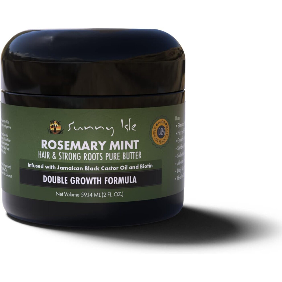 Sunny Isle Rosemary Mint Hair and Strong Roots Butter 2oz,