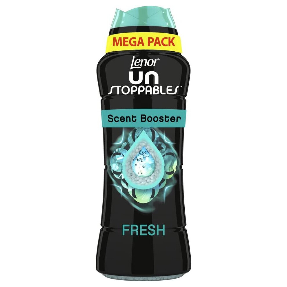 Lenor Unstoppables In-Wash Laundry Scent Booster Beads, 570g, Fresh Scent, A Boost Of Freshness For Up To 12 Weeks In Storage