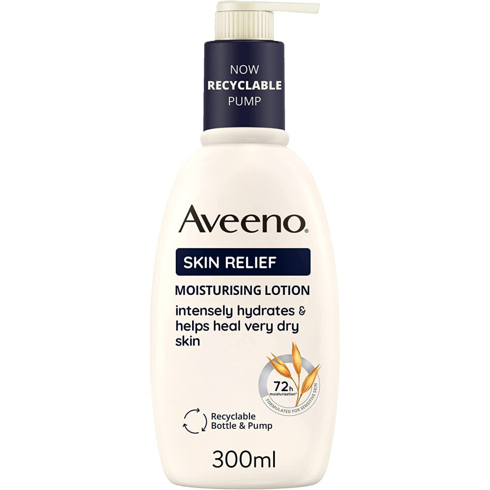 Relief Moisturising LotionSoothes Skin From Day 1For Very Dry and Irritable Skin Care | With Shea Butter and Prebiotic Oatmeal 300 ml (Pack of 1)