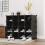 Shoe rack with shelf black modern Storage Bookshelves Clothes 16 Cube 8