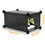 Shoe rack with shelf black modern Storage Bookshelves Clothes 16 Cube 4