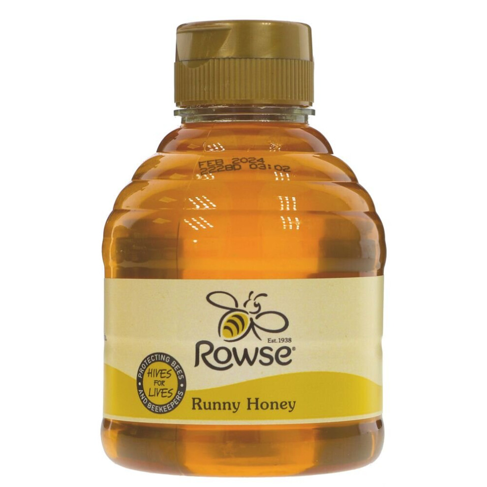 Rowse Easy Squeezable Pure Honey 340g ( pack of 6 )