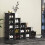 Shoe rack with shelf black modern Storage Bookshelves Clothes 16 Cube 1