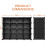Shoe rack with shelf black modern Storage Bookshelves Clothes 16 Cube 5