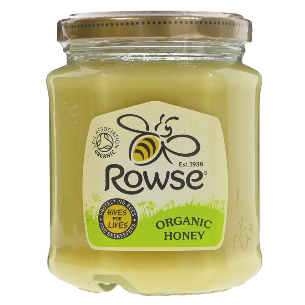 Rowse Organic Honey - Set 340g ( pack of 6 )