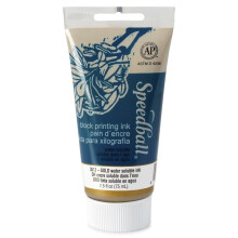 Speedball Wasserlösliche Blockdruckfarbe, 2,5-Unzen Tube, Gold