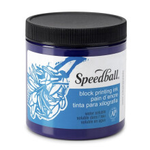 Speedball wasserlösliche Blockdruckfarbe, 8-Unzen-Glas, Violett