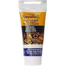 Speedball   lbasierte Blockdruckfarbe 37ml Blau