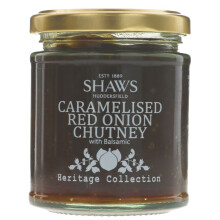 Shaws Caramelised Red Onion Chutney 195g ( pack of 6 )