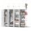 16 Compartments Collapsible Wardrobe Combination Cabinet 4