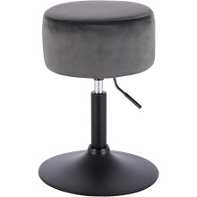 1x Velvet kitchen bar chair adjustable