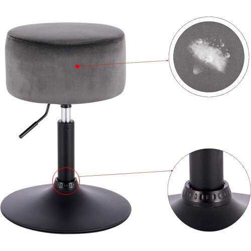 1x Velvet kitchen bar chair adjustable 1