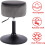 1x Velvet kitchen bar chair adjustable 3