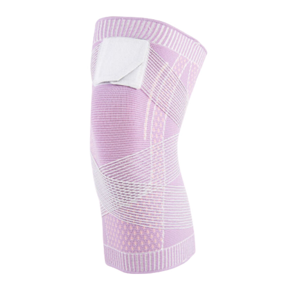 Pink (3Xl, ) Knee Compression Sleeve Nylon Breathable Knee Pads Running Strap Knitted Sports Workout Support Knee Brace