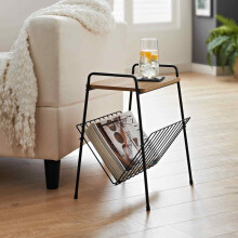 Wooden Small Side Table Wooden Coffee/Lamp/End Storage Stand