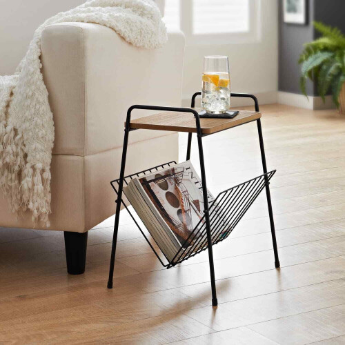 Wooden Small Side Table Wooden Coffee/Lamp/End Storage Stand