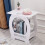 White Small Bedside Table 5