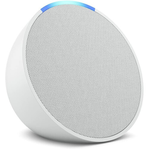 Amazon (Glacier White) Echo Pop | Full sound compact Wi-Fi and Bluetooth smart speaker with Alexa