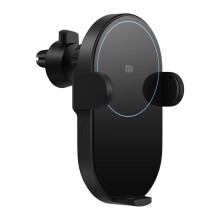 Xiaomi Wireless Car Charger WCJ02ZM - 20W MAX Fast Charging, Auto-Pinch Lock, Dual Heat Dissipation, Touch Unlock, Qi 5W/10W/20W, Blue Ring Light