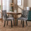 (Grey) Lux Velvet Upholstered Dining Chairs Set of 2 4