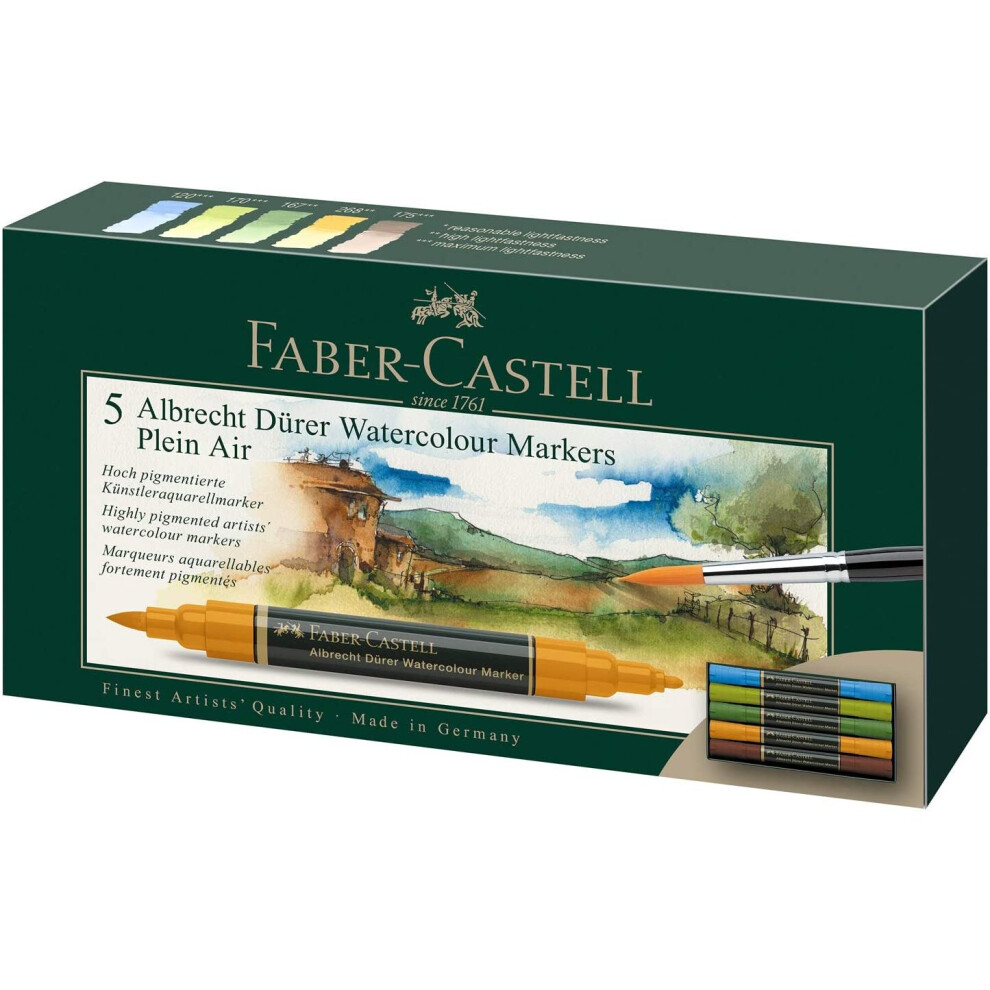 Faber-Castell Albrecht Dürer Watercolour Marker Pens Plein Air (5pk)