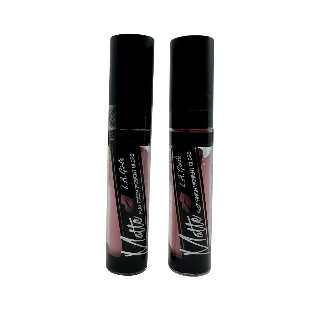 L.A. Girl Matte Flat Finish Pigment Gloss GLG831 Fantasy 0.17 OZ Set of 2