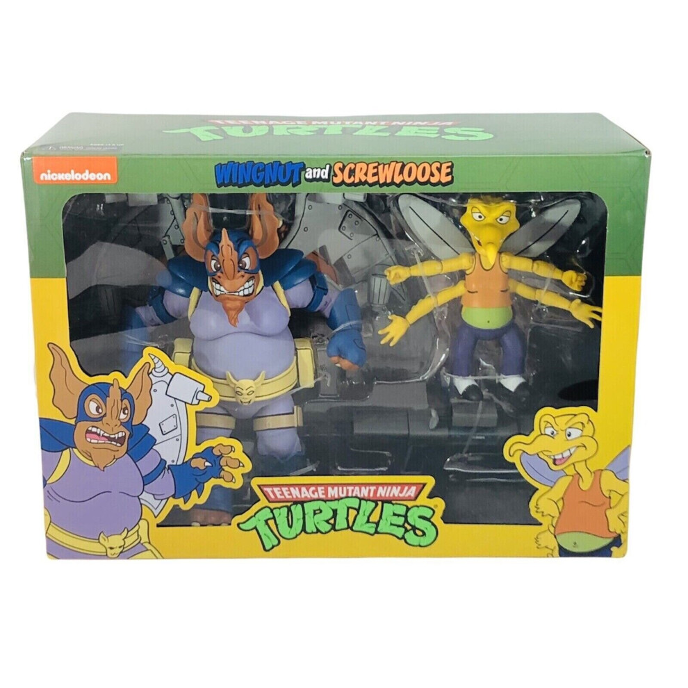 Photos - Action Figures / Transformers NECA Teenage Mutant Ninja Turtles Wingnut & Screwloose Figure Pack of 2 54198
