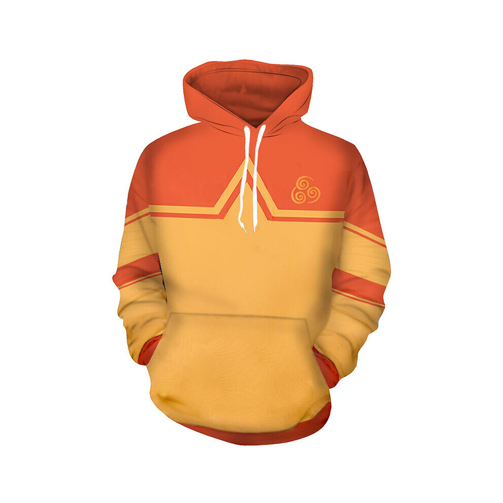 (Orange Aang, M) Avatarthe Last Airbender Hoodie Cosplay Costume Sweatshirt Pullover Coat  Jacket 
