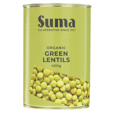 Suma Green Lentils - organic 400g ( pack of 12 )
