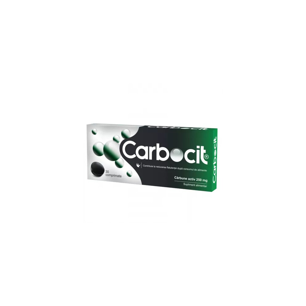 Carbocit, 30 tablets, Biofarm Medicinal charcoal Digestive disorders .