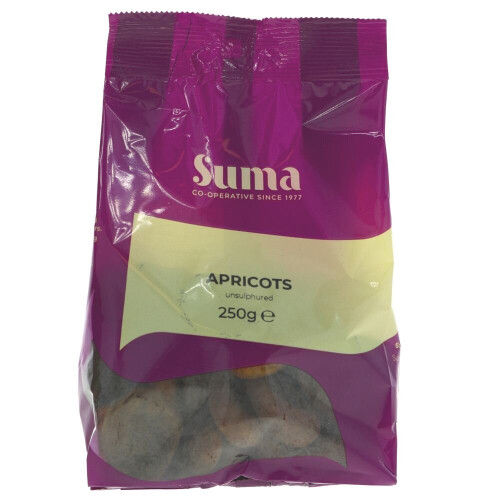 Suma Apricots - unsulphured 250g (Pack of 6) 1