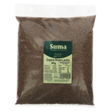 Suma Lentils - brown, organic - 3 kg ( pack of 1 )