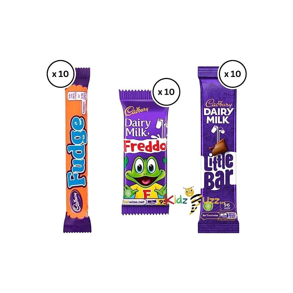 Cadbury Treat size Fudge, Cadbury Little Bars & Cadbury Freddo's