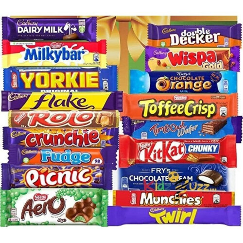 Cadbury Chocolate Gift Box Hamper, Selection contains 18 Nestle & Cadbury