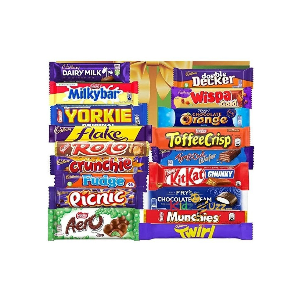 Chocolate Gift Box Hamper, Selection contains 18 Nestle & Cadbury