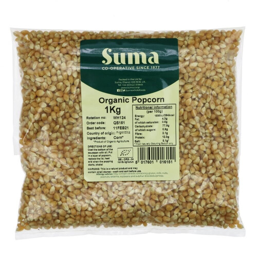Suma Popcorn - organic - 1 kg ( pack of 1 )