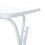 (White) AAMEN Metal Folding Table, Coffee Table For Multi-Purpose 5