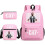 (7) 3pcs Football CR7 Backpack 3D Printe Teens Shoulder Bags 8