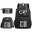 (7) 3pcs Football CR7 Backpack 3D Printe Teens Shoulder Bags 21