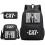 (7) 3pcs Football CR7 Backpack 3D Printe Teens Shoulder Bags 9