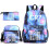 (7) 3pcs Football CR7 Backpack 3D Printe Teens Shoulder Bags 23