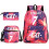 (7) 3pcs Football CR7 Backpack 3D Printe Teens Shoulder Bags 18