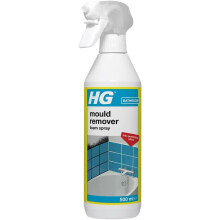 HG Mould Remover Foam Spray, Mould Spray & Mildew Cleaner, Removes Mould Stains From Walls, Tiles, Bathroom Seals & More - 500ml (632050106)