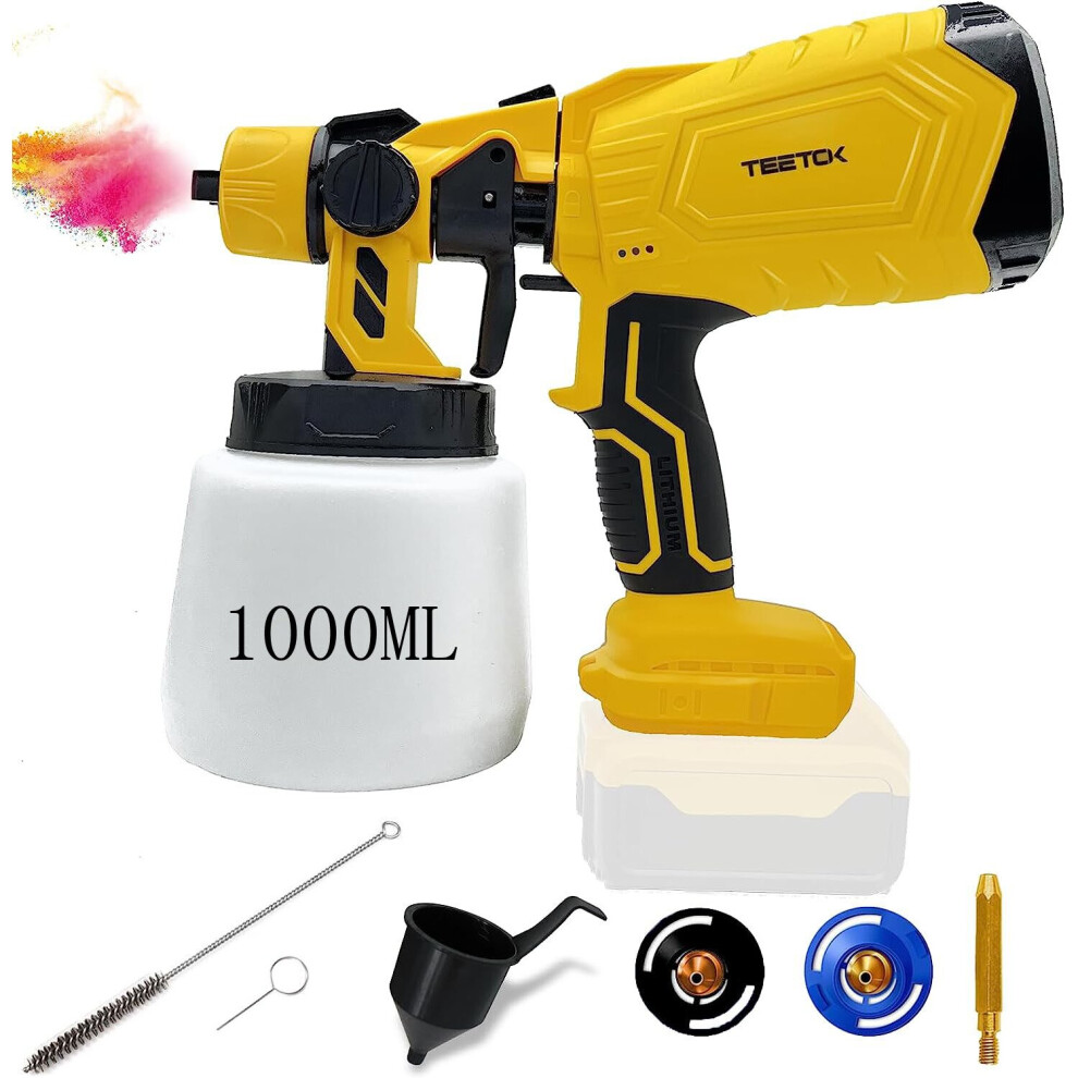 21V Cordless Paint Sprayer Gun  Garden Sprayer  Naked- Dewalt 20V Max Battery Compatible