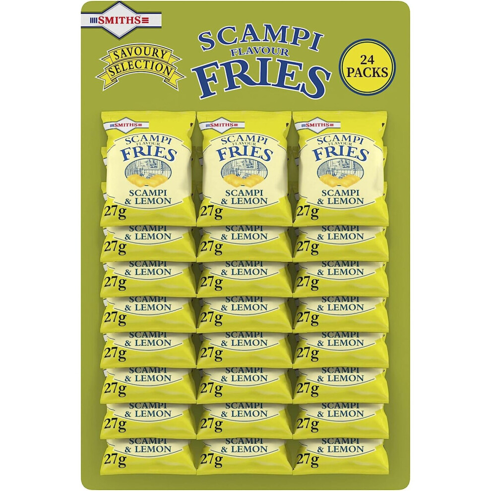 Smith's Savoury Selection Scampi & Lemon Fries 27g (Sheet of 24 Bags)